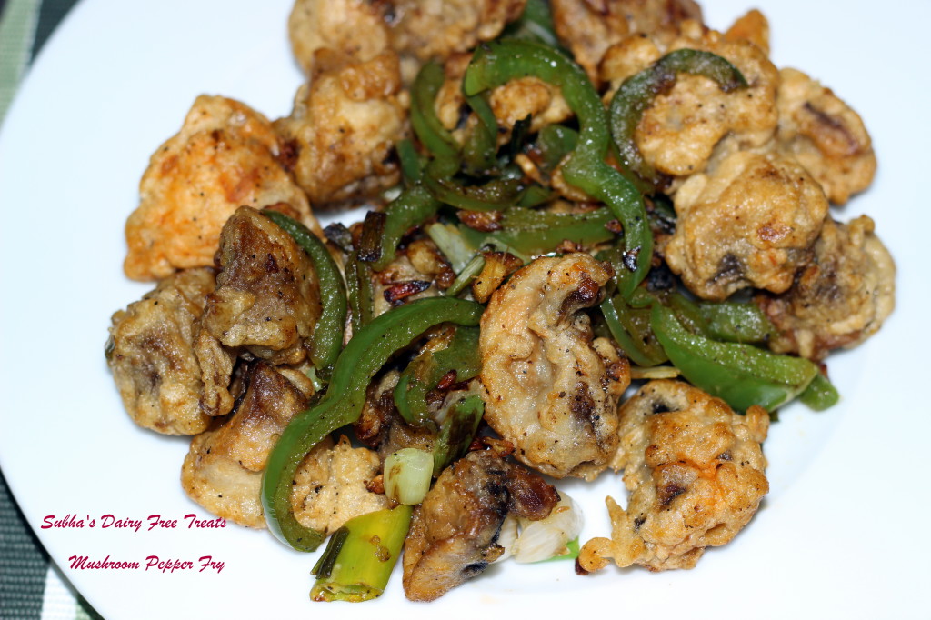 Mushroom pepper fry 1
